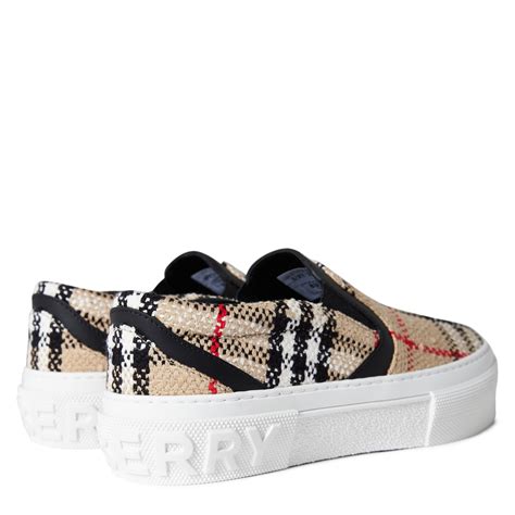 burberry slip on sneakers womens|Burberry slip on flat sneakers.